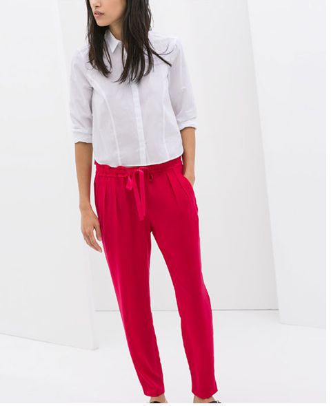 Drawstring Loose Fit Trousers Casual 