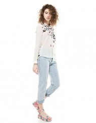 ASOS Inspired Colorful Butterfly Prints Blouses Sweet Shirt
