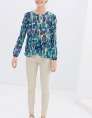 ASOS Inspired Casual Sapphire Prints Full Sleeve Chiffon Blouse