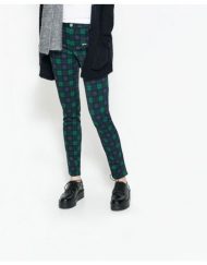 Colors Checkers Pattern Elastic Skinny Pants ASOS Inspired Casual Pencil Trousers -