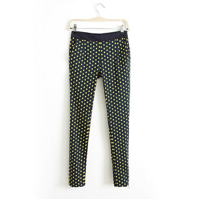 Dots Printed Pencil Trousers ASOS Inspired Skinny Pants TW-