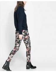 Floral Pattern Skinny Pants ASOS Inspired Casual Pencil Trousers